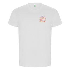 CAMISETA UNISEX Golden blanca C.G.Meraki (con nombre individual)