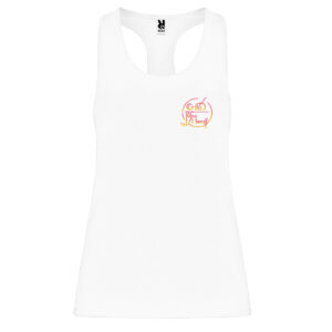 CAMISETA TIRANTES MUJER Aida blanca C.G.Meraki (con nombre individual)